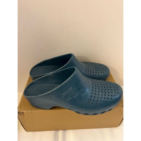 Natec Plogs Clogs Small Teal W-Germany Anti-Static Hygienic Work Shoes S - Picture 1 of 5